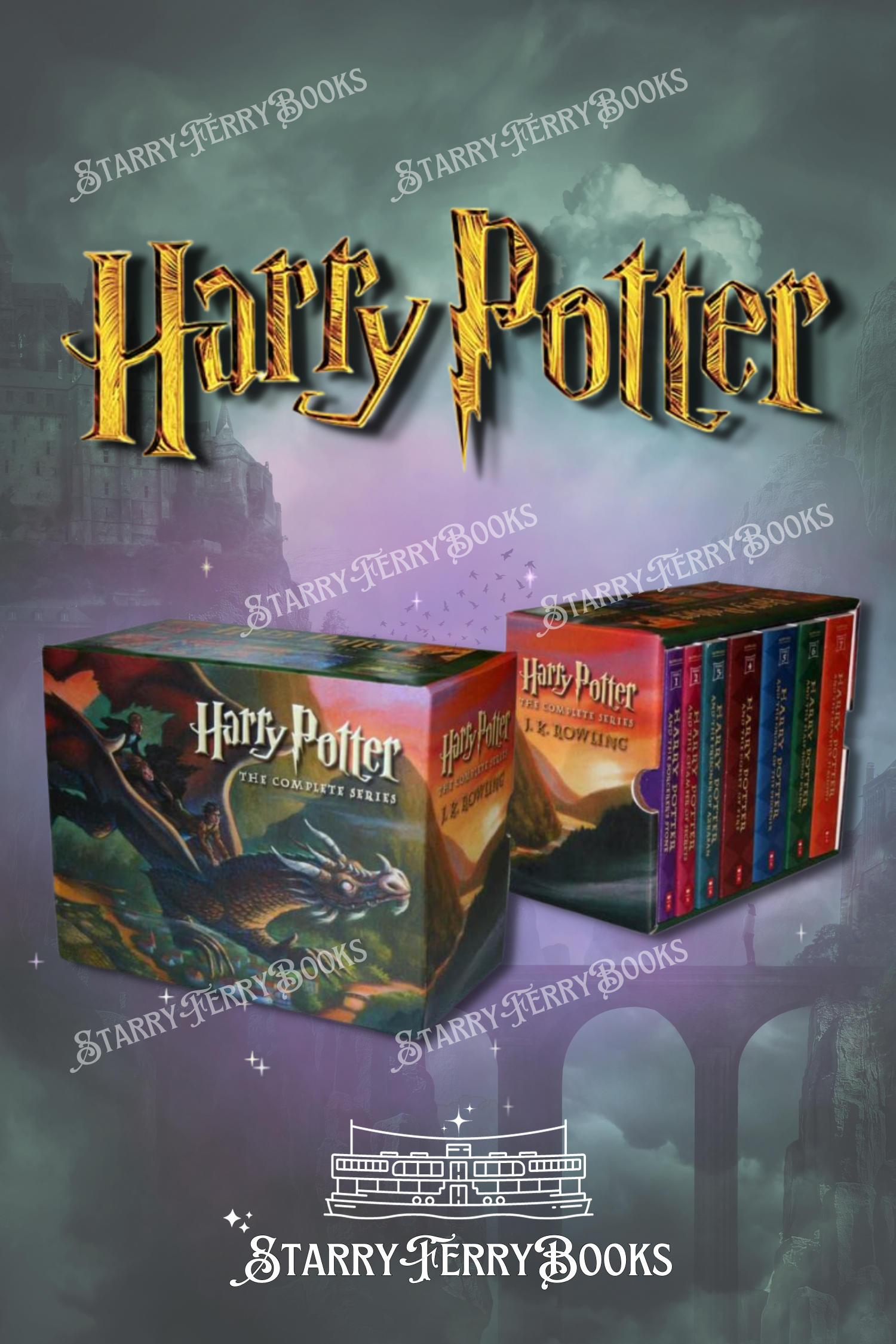 Harry Potter The Complete Series (Box set, Book 1-7, Paperback) – Starry  Ferry Books